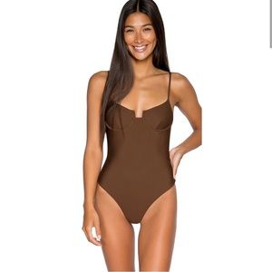 NWT brown espresso jetty one piece
